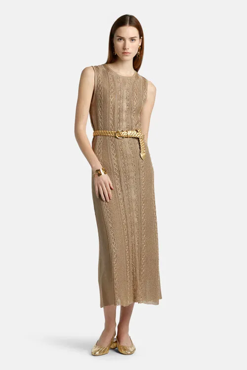 Dresses and Jumpsuits Women Luisa Spagnoli Canape Canape Camel Dresses and Jumpsuits Women Luisa Spagnoli Canape Canape Camel