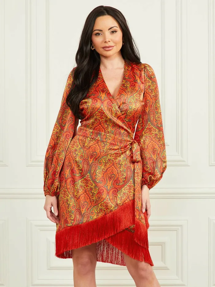 Dresses and Jumpsuits Women Morris Paisley Dress Morris Paisley Print GUESS