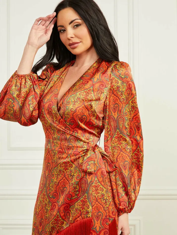 Dresses and Jumpsuits Women Morris Paisley Dress Morris Paisley Print GUESS Dresses and Jumpsuits Women Morris Paisley Dress Morris Paisley Print GUESS