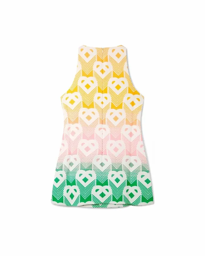 Dresses Women Casablanca Paris Heart Monogram Gradient Shift Dress