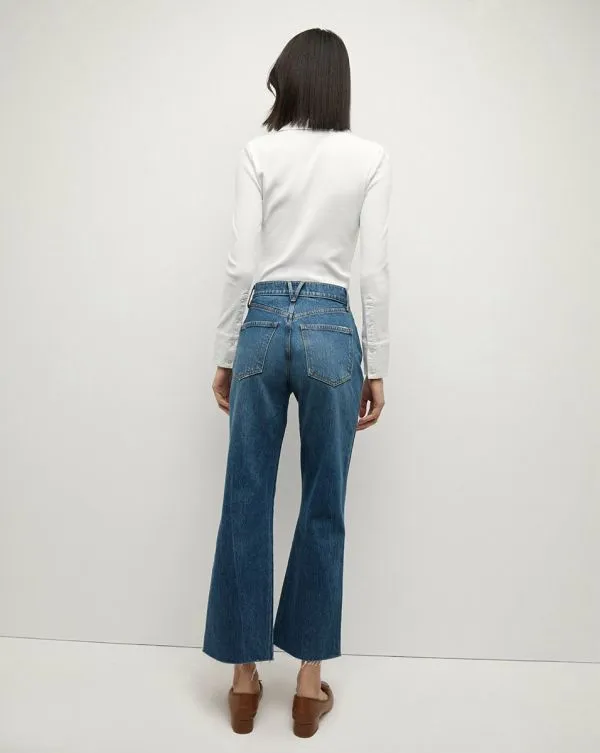 Dylan Raw Hem StraightLeg Jean Evening Dusk Women Veronica Beard Jeans Dylan Raw Hem StraightLeg Jean Evening Dusk Women Veronica Beard Jeans