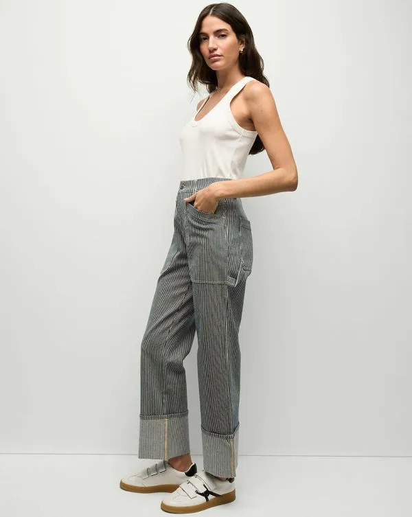 Dylan Striped Cargo StraightLeg Jean Solstice Stripe Women Veronica Beard Jeans Dylan Striped Cargo StraightLeg Jean Solstice Stripe Women Veronica Beard Jeans