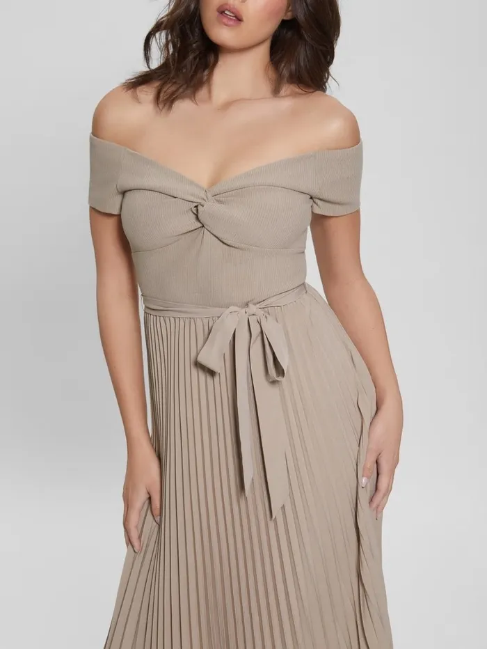 Eco Erynn Belted Dress Summer Clay Dresses and Jumpsuits GUESS Women Eco Erynn Belted Dress Summer Clay Dresses and Jumpsuits GUESS Women