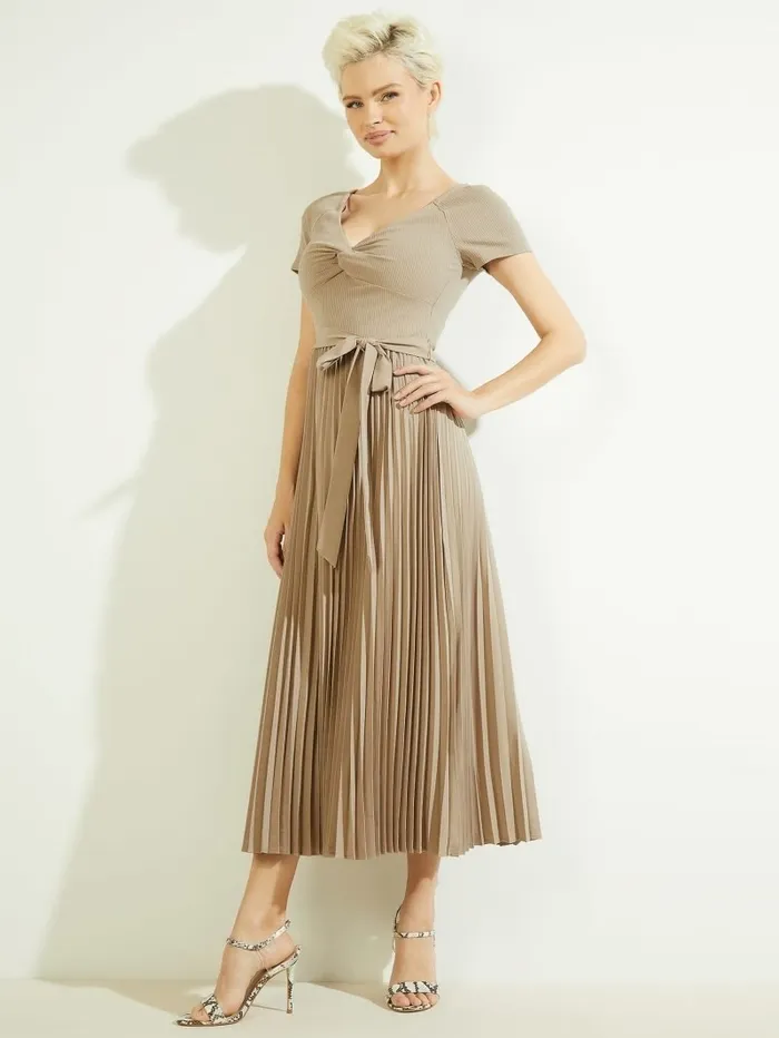 Eco Erynn Belted Dress Summer Clay Dresses and Jumpsuits GUESS Women Eco Erynn Belted Dress Summer Clay Dresses and Jumpsuits GUESS Women