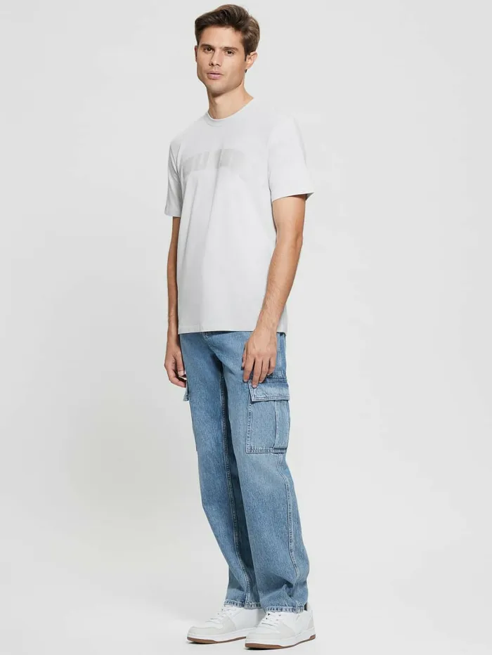 Eco Gaston Logo Tee Marble Grey TShirts and Tanks GUESS Men Eco Gaston Logo Tee Marble Grey TShirts and Tanks GUESS Men