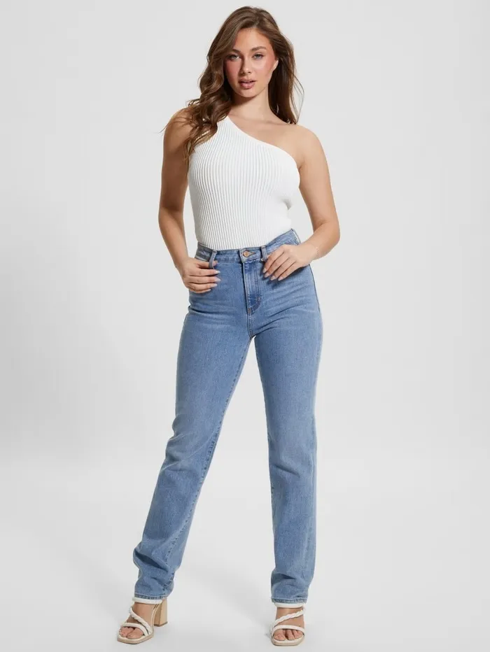 Eco Mel Ottoman Bodysuit Dove White Tops GUESS Women