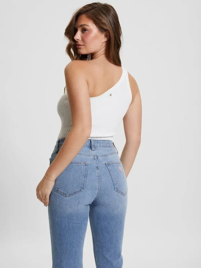 Eco Mel Ottoman Bodysuit Dove White Tops GUESS Women