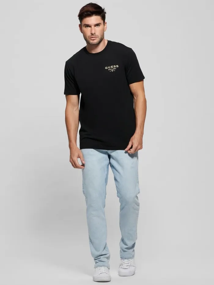 Eco Signature Tee Black TShirts and Tanks GUESS Men Eco Signature Tee Black TShirts and Tanks GUESS Men