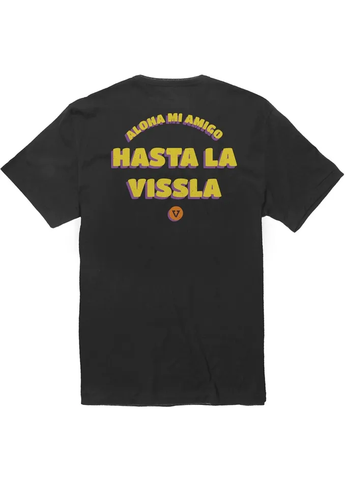 Eco Tees Men Vissla Hasta La Vissla Organic Pkt Tee Phantom