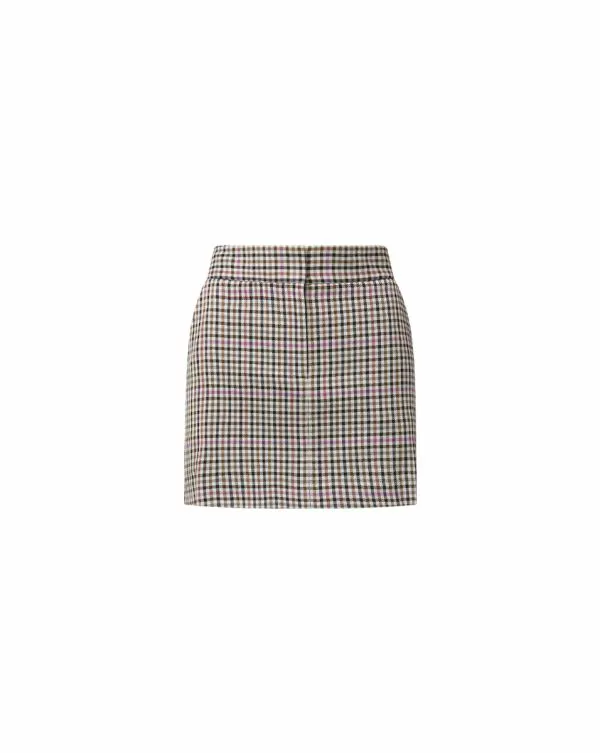 Elara Plaid Skirt Oat Multi Women Veronica Beard Skirts and Shorts Elara Plaid Skirt Oat Multi Women Veronica Beard Skirts and Shorts