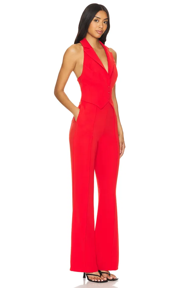 Elena Jumpsuit Red Women Lovers and Friends Jumpsuits Elena Jumpsuit Red Women Lovers and Friends Jumpsuits