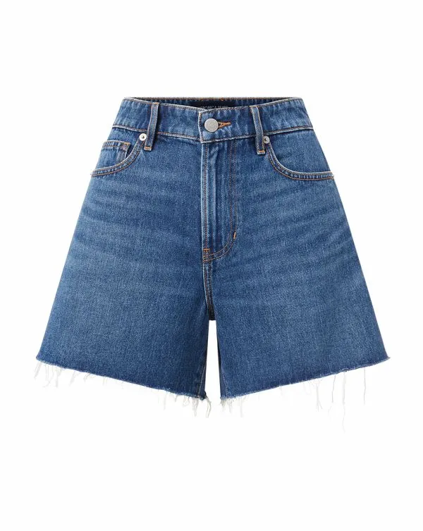 Ellis Denim Short Stoned Bright Blue Women Veronica Beard Jeans