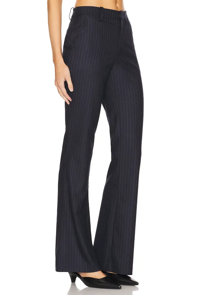 Elodie Pant Grey Pinstripe Women Lovers and Friends Pants