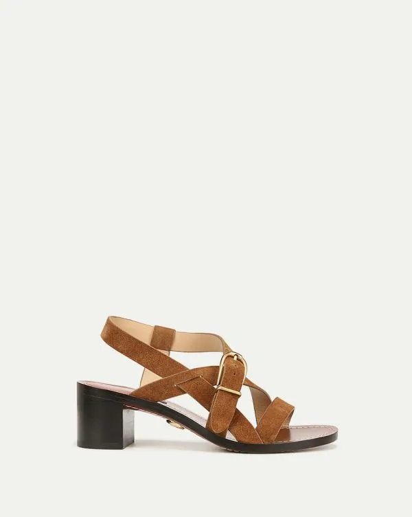 Etta Suede Sandal Hazelwood Women Veronica Beard Shoes