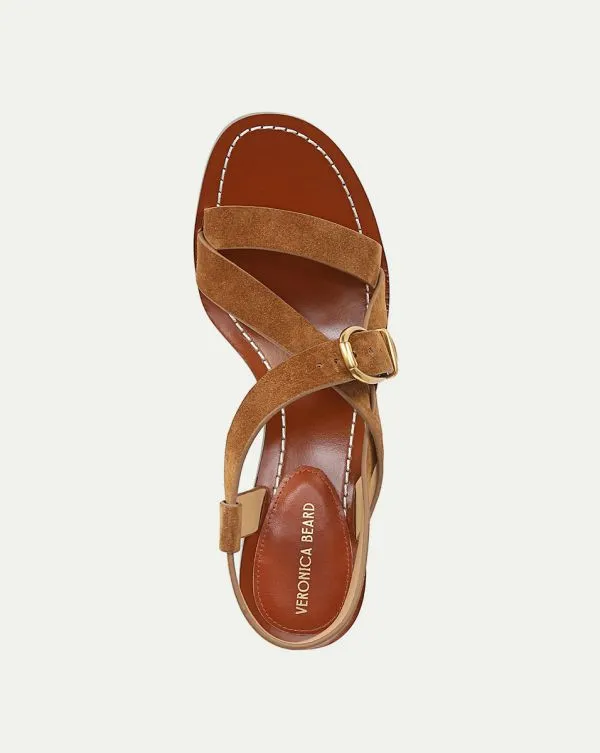Etta Suede Sandal Hazelwood Women Veronica Beard Shoes Etta Suede Sandal Hazelwood Women Veronica Beard Shoes
