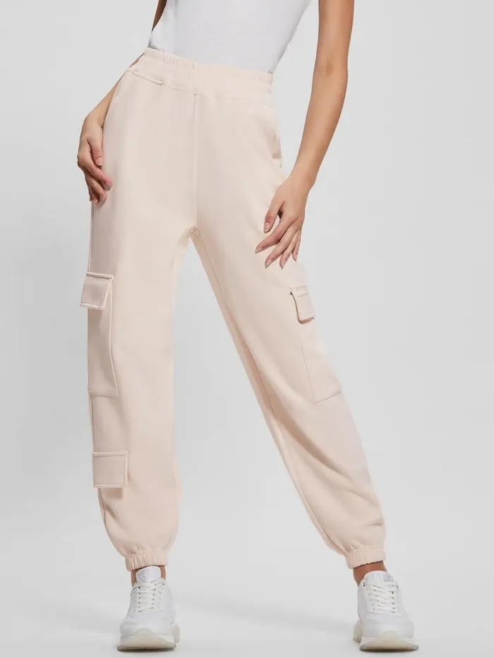 Euphemia Cargo Sweatpants Neutral Milk Activewear GUESS Women