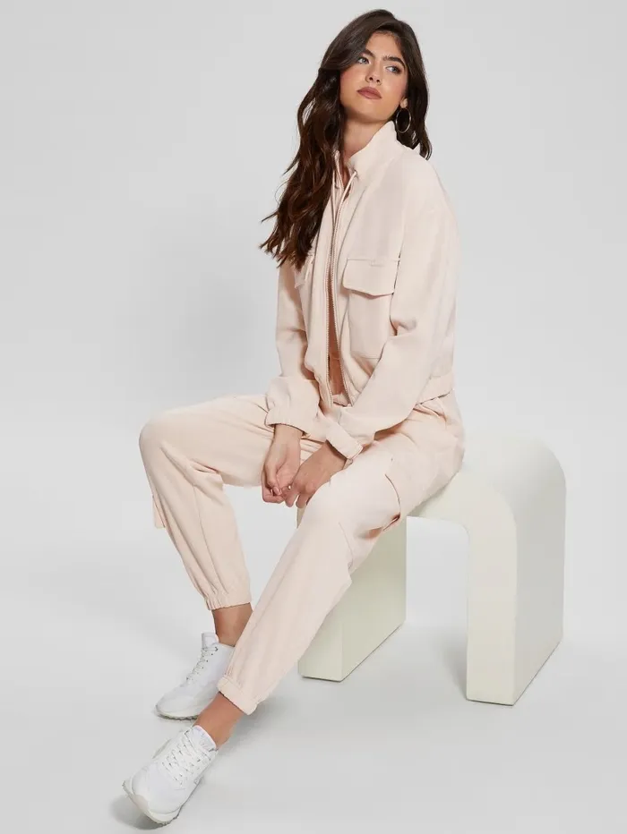 Euphemia Cargo Sweatpants Neutral Milk Activewear GUESS Women Euphemia Cargo Sweatpants Neutral Milk Activewear GUESS Women