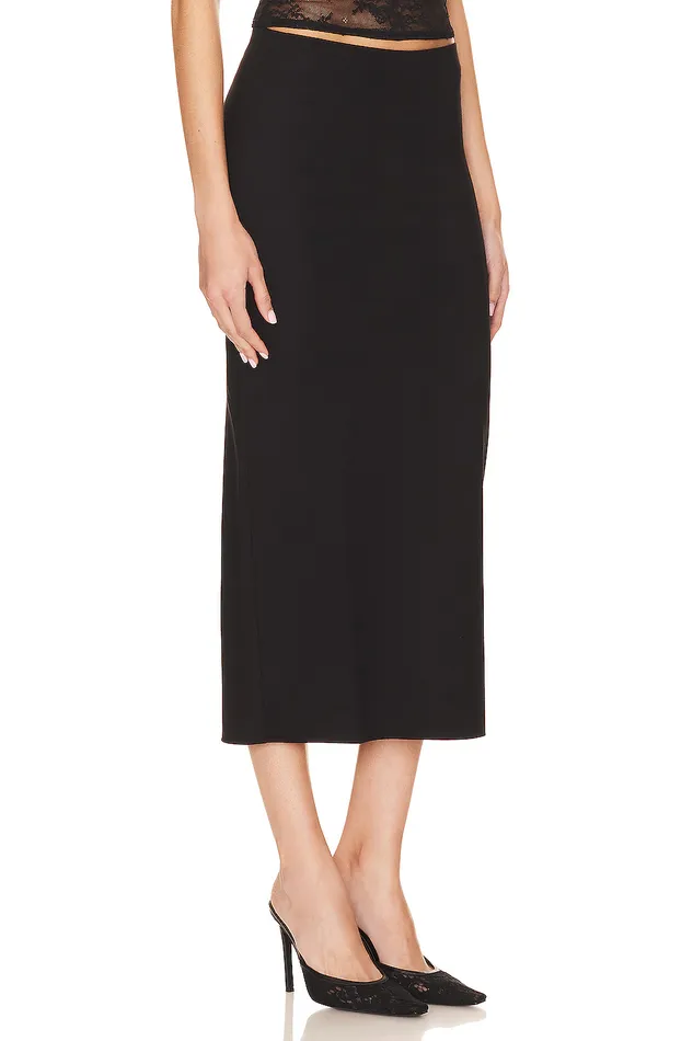 Fabienne Midi Skirt Black Women Lovers and Friends Skirts Fabienne Midi Skirt Black Women Lovers and Friends Skirts