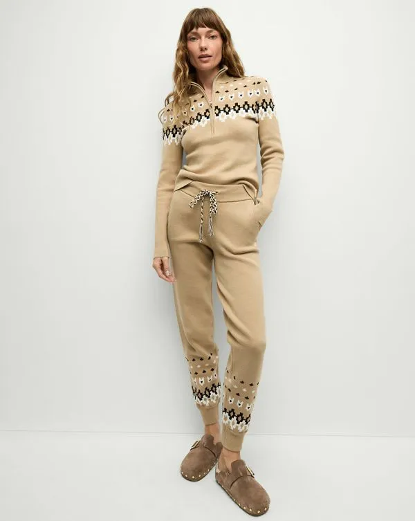 Fairbanks JoJo Knit Jogger Khaki Women Veronica Beard Pants