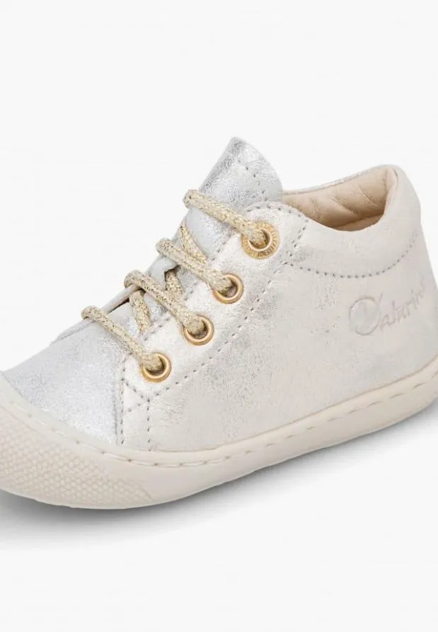 Flat Shoes Kids Naturino NATURINO COCOON Silver Flat Shoes Kids Naturino NATURINO COCOON Silver