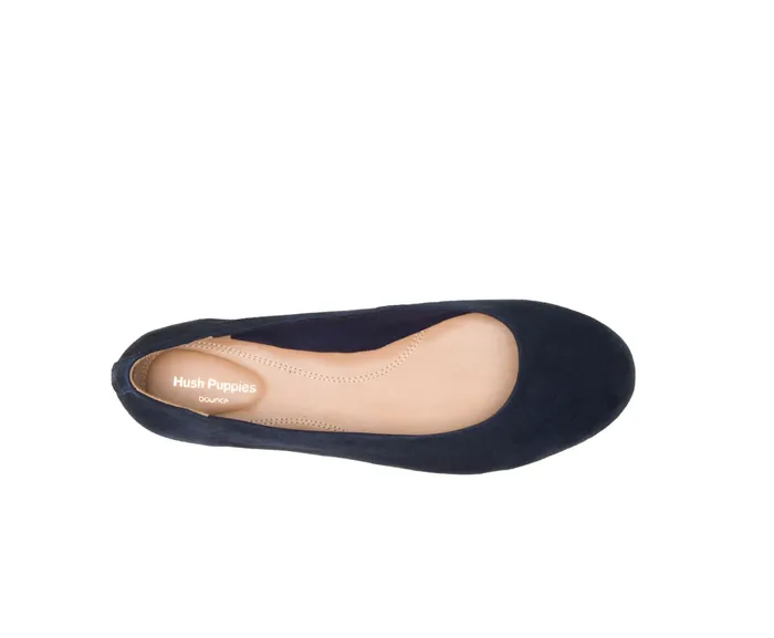 Flats and SlipOns Women Hush Puppies Kendal Ballet Perfect Fit Navy Suede Flats and SlipOns Women Hush Puppies Kendal Ballet Perfect Fit Navy Suede