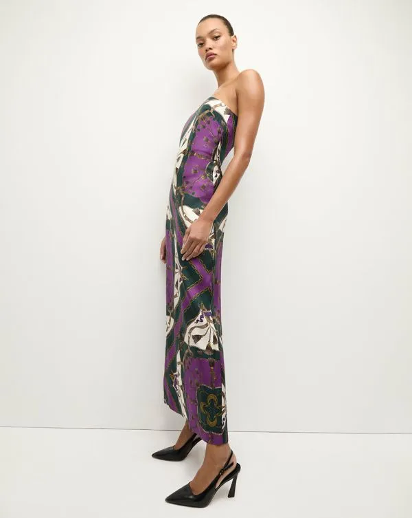 Flora Silk Dress Pine Multi Women Veronica Beard Dresses Flora Silk Dress Pine Multi Women Veronica Beard Dresses