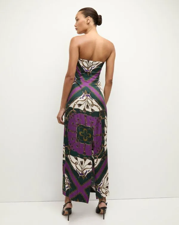 Flora Silk Dress Pine Multi Women Veronica Beard Dresses Flora Silk Dress Pine Multi Women Veronica Beard Dresses