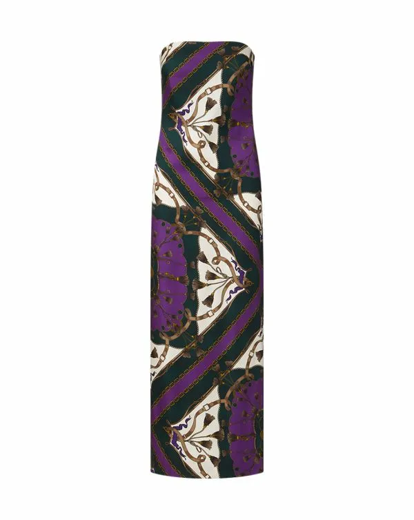 Flora Silk Dress Pine Multi Women Veronica Beard Dresses Flora Silk Dress Pine Multi Women Veronica Beard Dresses