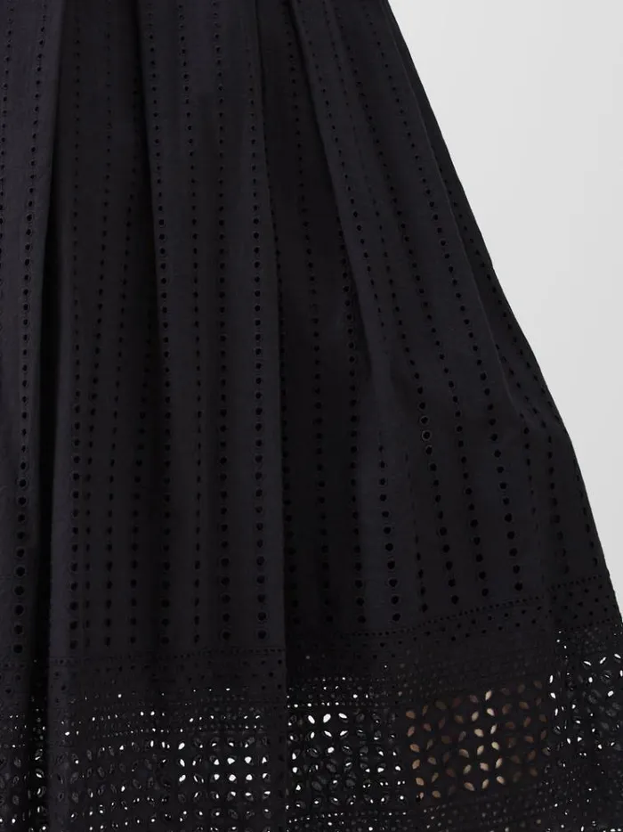 French Connection Dresses Abana Biton Broiderie Dress Black 8211 Woman