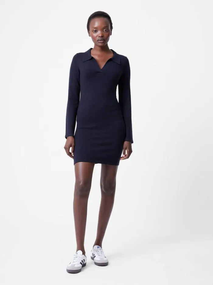 French Connection Dresses Babysoft Collared Above The Knee Dress Dk Navy 8211 Woman French Connection Dresses Babysoft Collared Above The Knee Dress Dk Navy 8211 Woman