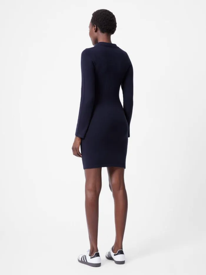 French Connection Dresses Babysoft Collared Above The Knee Dress Dk Navy 8211 Woman