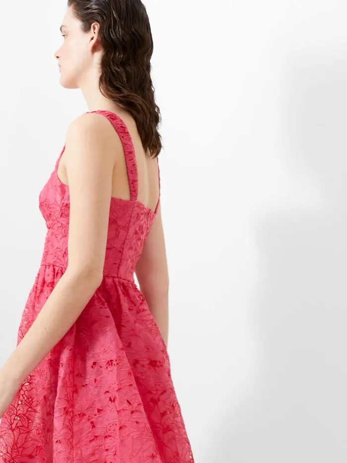 French Connection Dresses Embroidered Lace Strappy Dress Azalea 8211 Woman