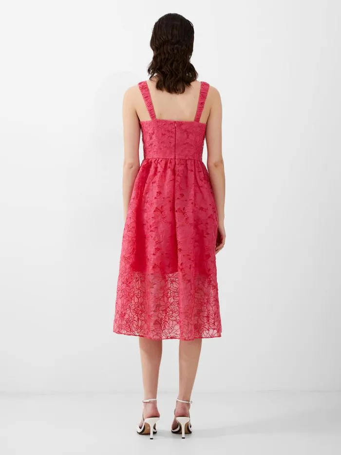 French Connection Dresses Embroidered Lace Strappy Dress Azalea 8211 Woman