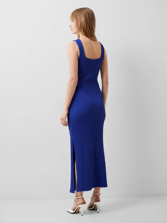 French Connection Dresses Sadie Textured Maxi Dress Royal Blue 8211 Woman