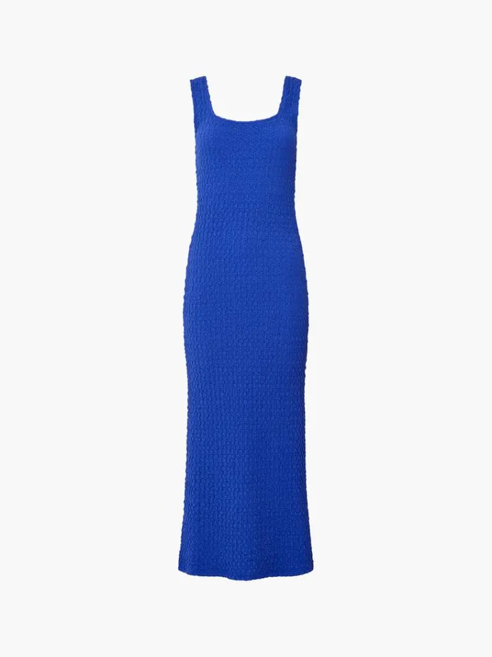 French Connection Dresses Sadie Textured Maxi Dress Royal Blue 8211 Woman
