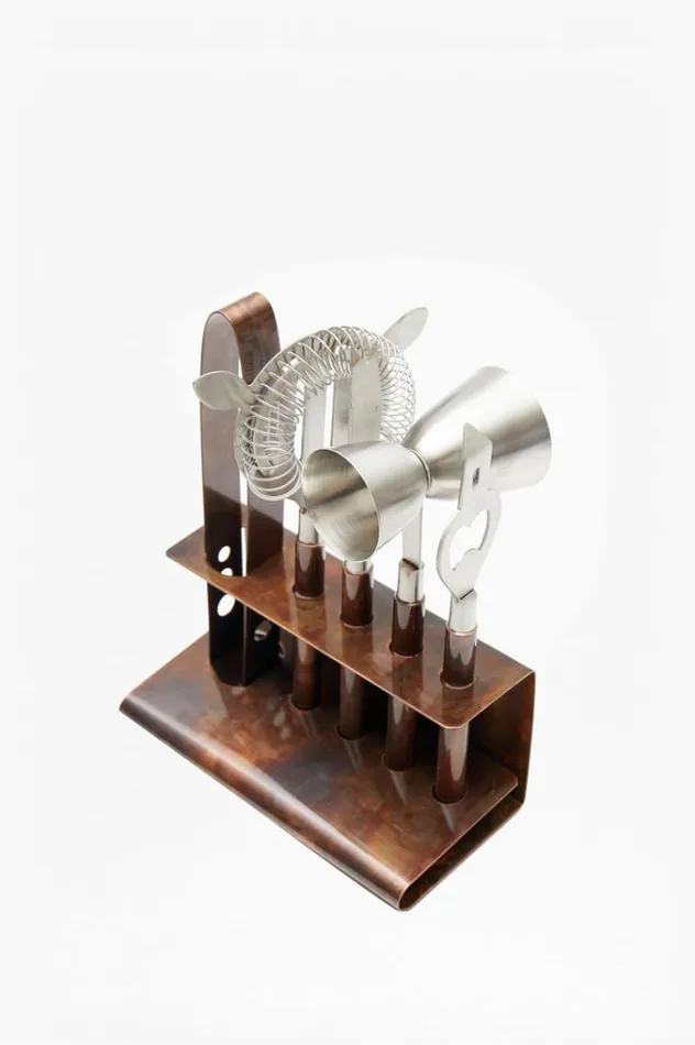 French Connection Home Accessories Galaxy 5 Piece Cocktail Set Bronze 8211 Home