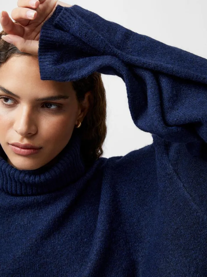 French Connection Jumpers and Cardigans Kezia Recycled Roll Neck Jumper Marine 8211 Woman French Connection Jumpers and Cardigans Kezia Recycled Roll Neck Jumper Marine 8211 Woman