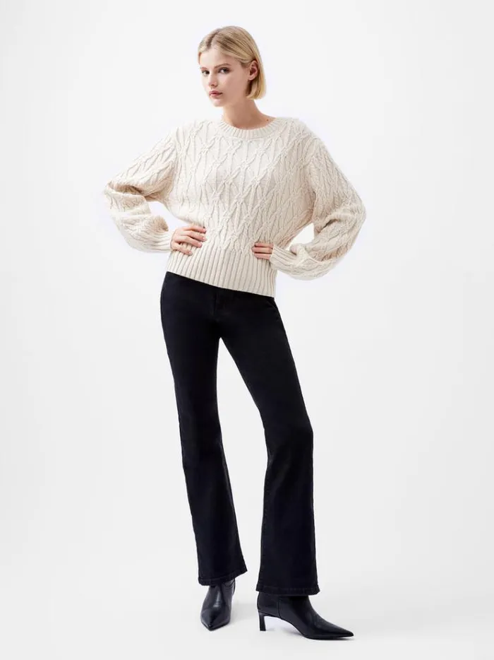 French Connection Jumpers and Cardigans Layon Jini Jumper Classic Cream 8211 Woman