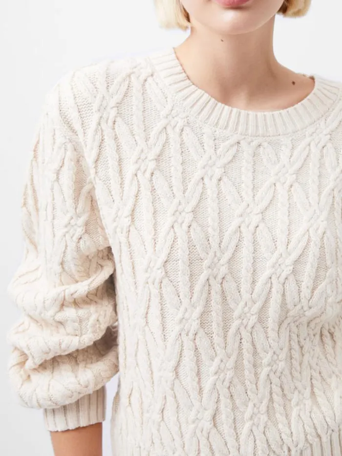 French Connection Jumpers and Cardigans Layon Jini Jumper Classic Cream 8211 Woman