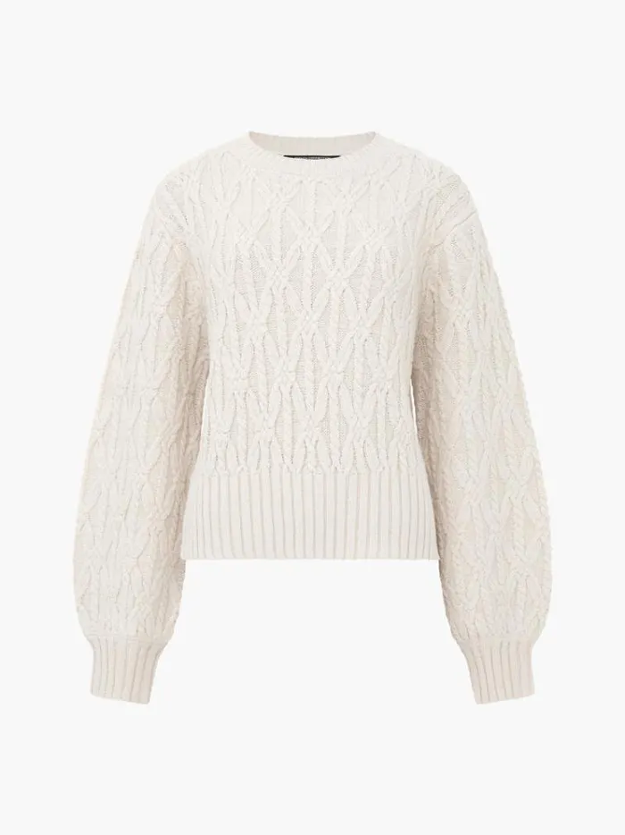 French Connection Jumpers and Cardigans Layon Jini Jumper Classic Cream 8211 Woman