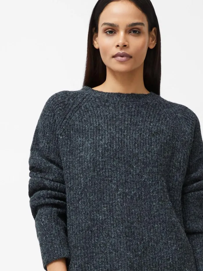 French Connection Jumpers and Cardigans Raglan Sleeve Jumper Charcoal 8211 Woman