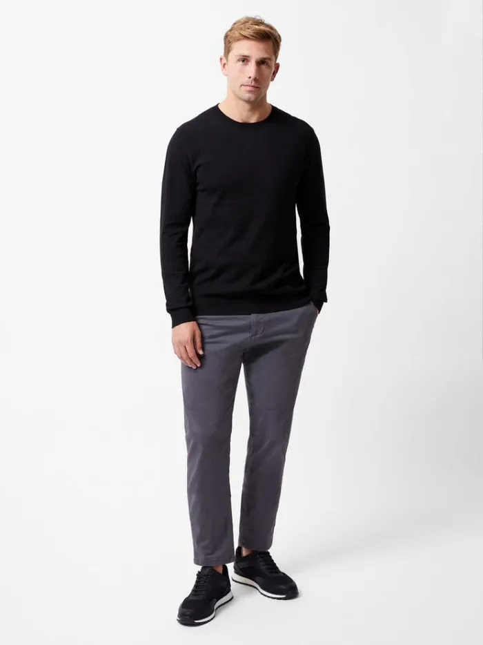 French Connection Knitwear Crew Neck Knit Jumper Black 8211 Man