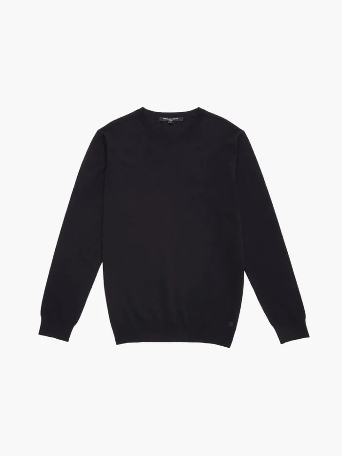 French Connection Knitwear Crew Neck Knit Jumper Black 8211 Man