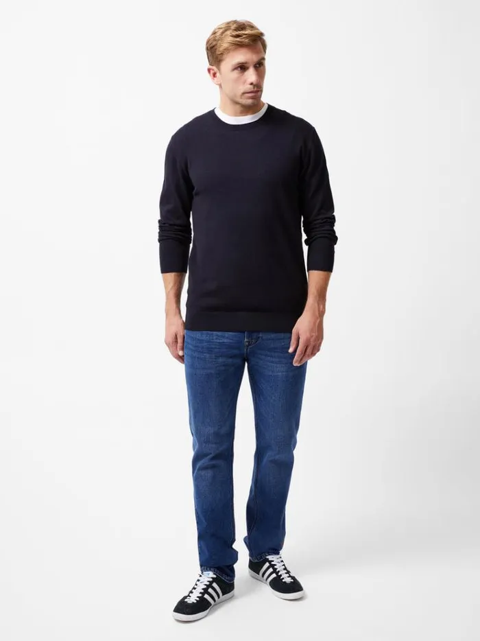French Connection Knitwear Crew Neck Knit Jumper Navy 8211 Man