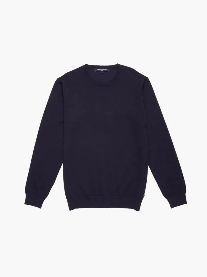 French Connection Knitwear Crew Neck Knit Jumper Navy 8211 Man
