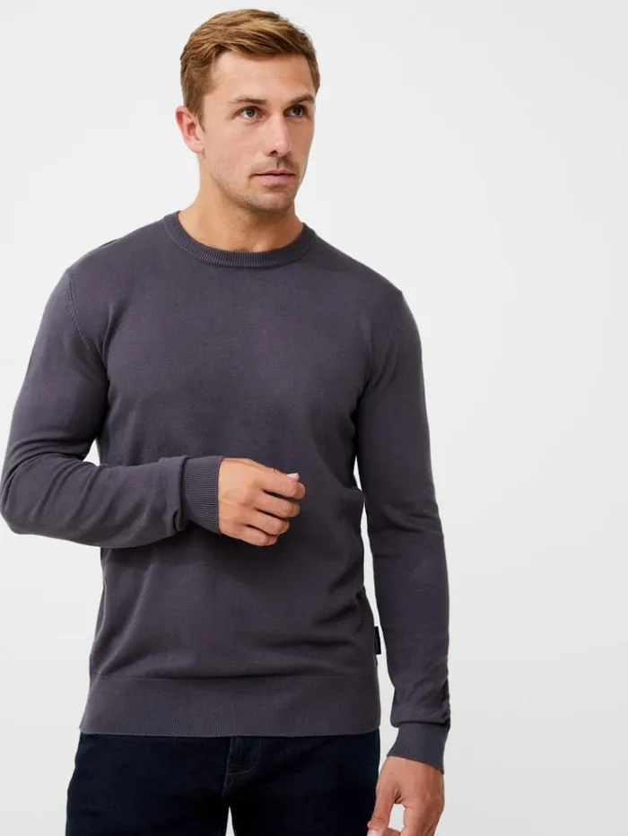 French Connection Knitwear Crew Neck Sweatshirt Forged Iron 8211 Man