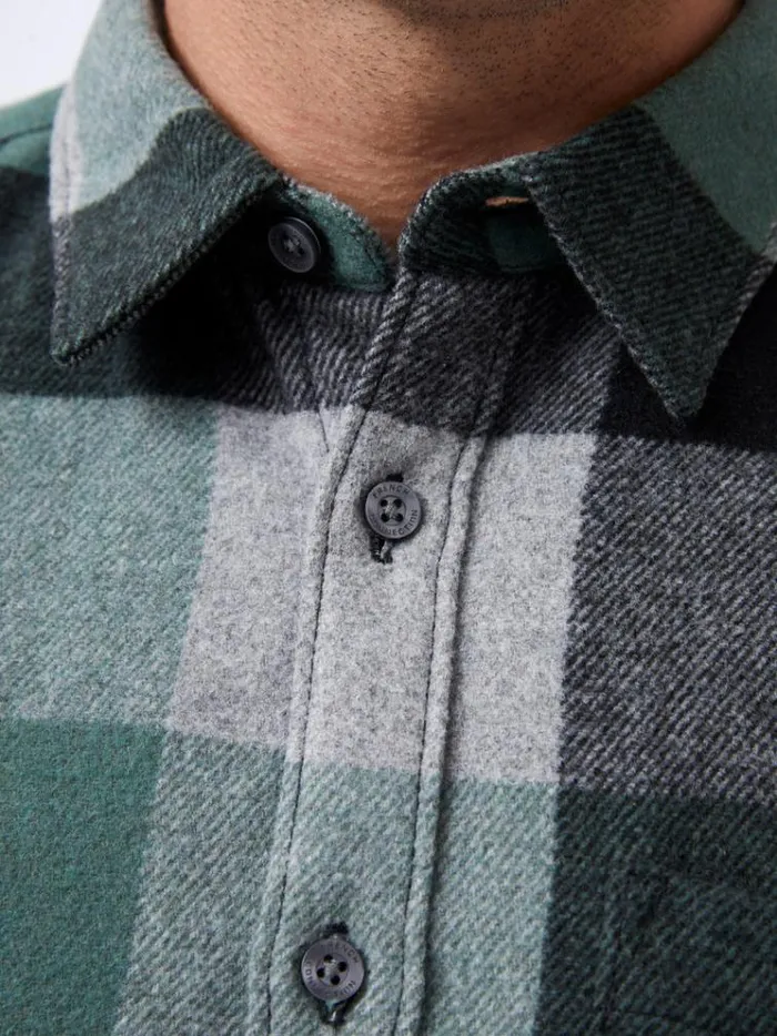 French Connection Shirts Neve Check Shirt Green Check 8211 Man