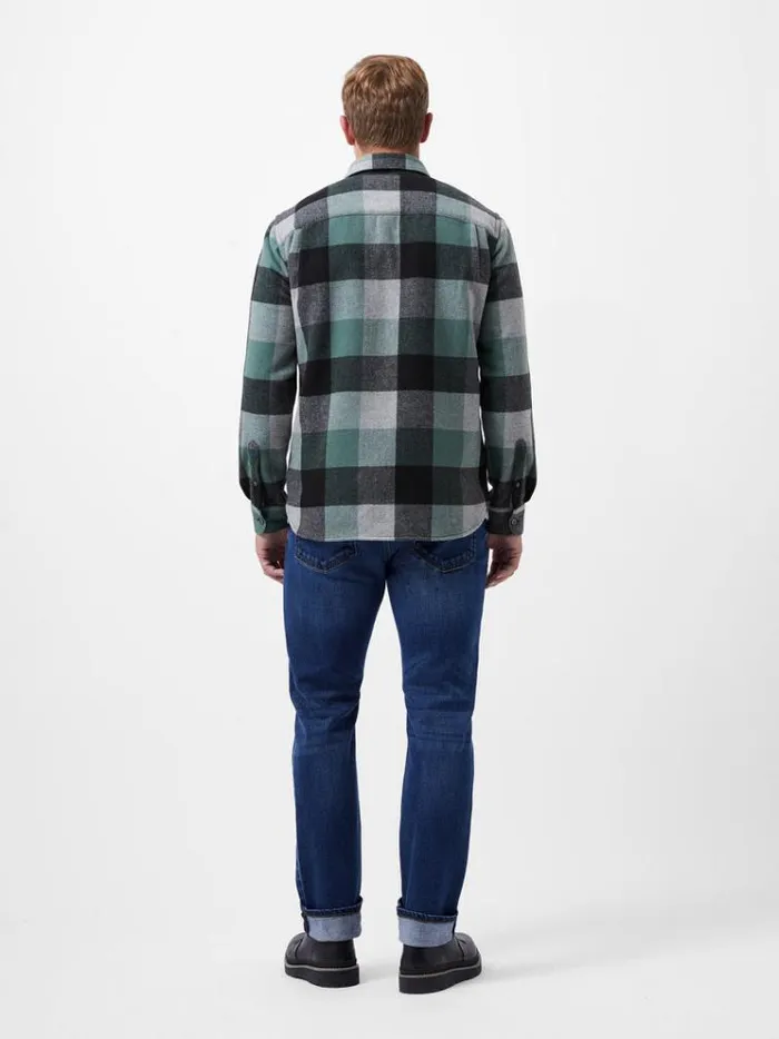 French Connection Shirts Neve Check Shirt Green Check 8211 Man