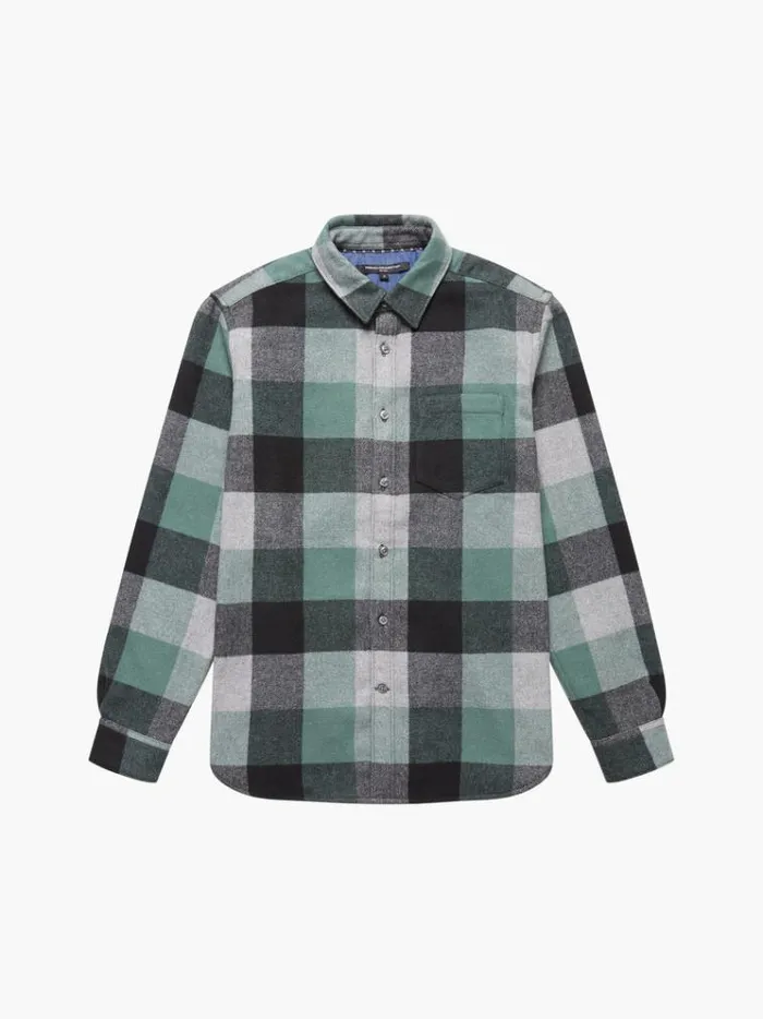 French Connection Shirts Neve Check Shirt Green Check 8211 Man