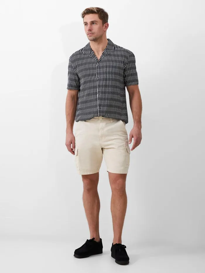 French Connection Shorts Ripstop Cargo Shorts Stone 8211 Man